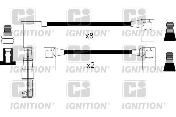 Fios de alta voltagem, kit Mercedes S  C140